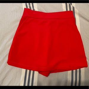 forever 21 red skort